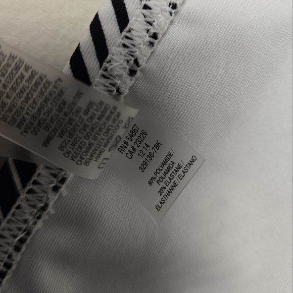 Victoria's Secret Stripe Sports Bra Black White L - Picture 7 of 8